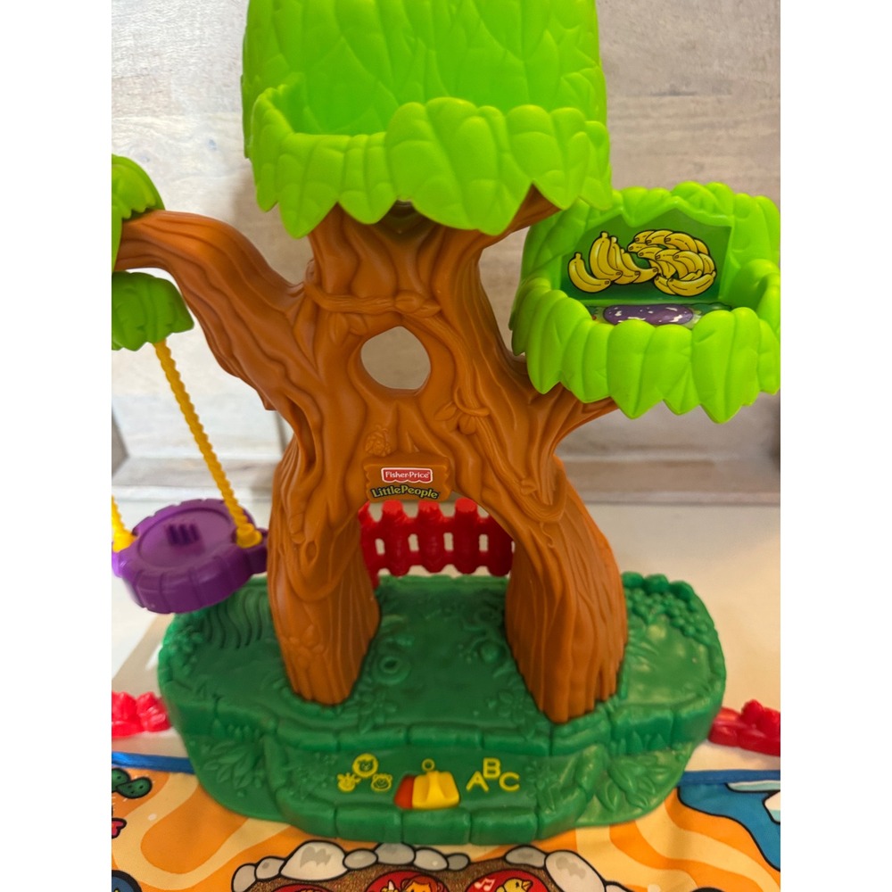 Fisher Price Little People A to ZLearning Zoo Alphabet Mat Tree House Toy 2004 - Picture 8 of 9